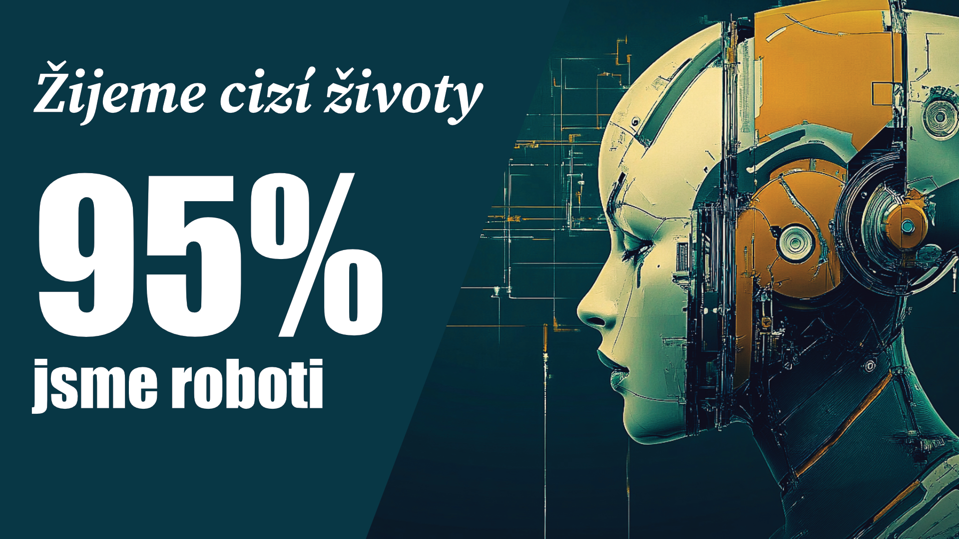 Jsme z 95% roboti a žijeme cizí životy